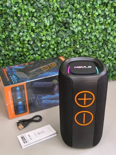 Caixinha de Som Bluetooth Portátil Extra Bass Potente LED RGB USB Recarregável Fm - Nova