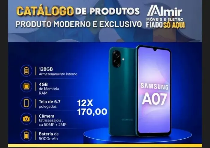 Celular A07 novíssimo 