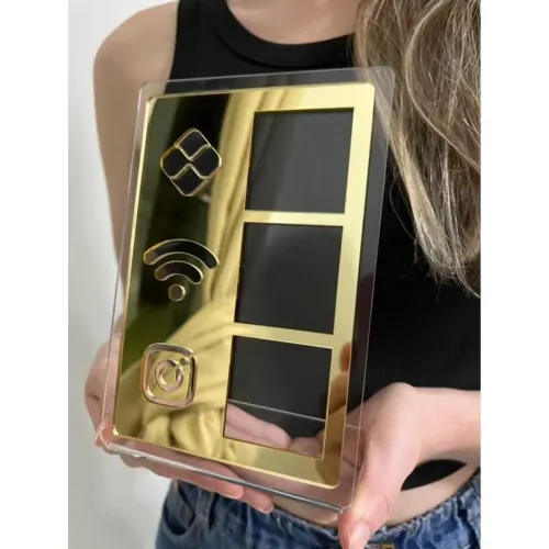 Placa Pix/Instagram/wi-fi personalizada!