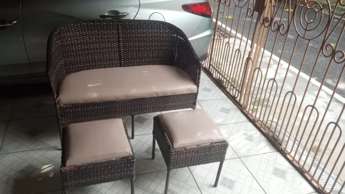 Jogo de jardim em fibra