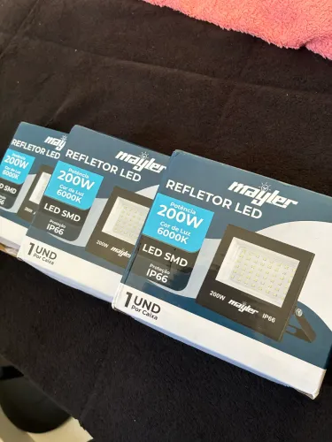 Kit 3 refletores 200w