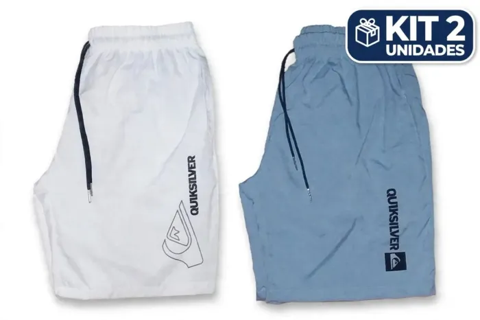 Kit 2 Bermudas Tactel Masculina Moda Praia Verão - Leve 2 por R$89,90