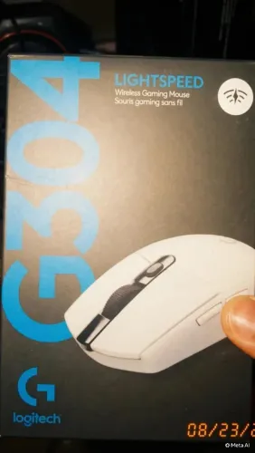 Mouse Logitech G304 Original Preto/Branco-Espoyl Para Jogos Sem Fio 2.4 Ghz 1200 Dpi