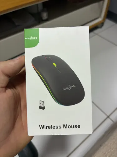 Mouse sem fio com led