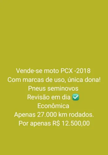 Vende-se PCX 2018