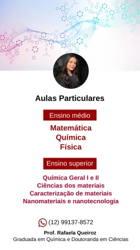 Aula particular - química, física e matemática 