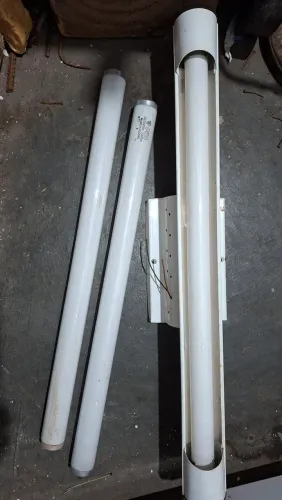 Luminaria 2 X 20w para lâmpada fluorescente 