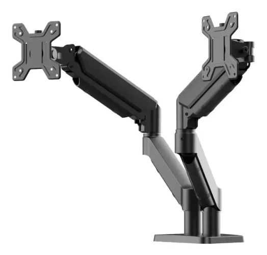 Suporte de Monitor braço articulado duplo ajustável Preto