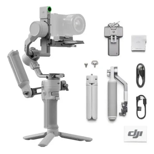 DJI RS 4 Mini Combo Estabilizador para Câmeras com Rastreamento Carga Útil de 2 kg Gimbal