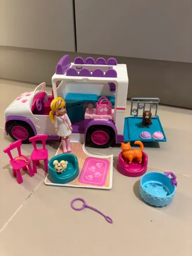 Brinquedo Polly pocket van veterinária