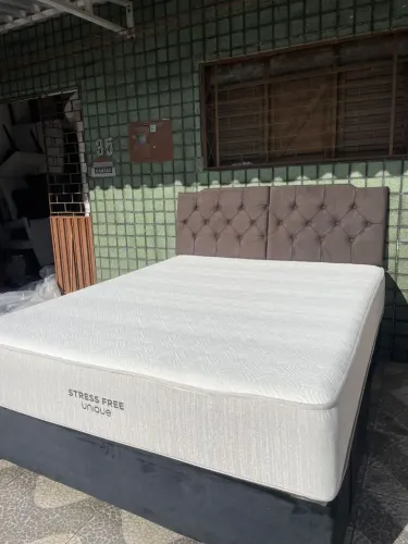 Cama queen stresse free unique!