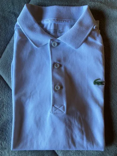 Camisa Polo Lacoste Sport Original Branca - Tamanho P (US S)