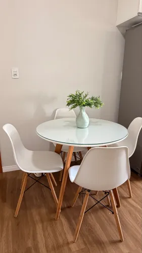 Conjunto de sala jantar mesa 4 cadeiras