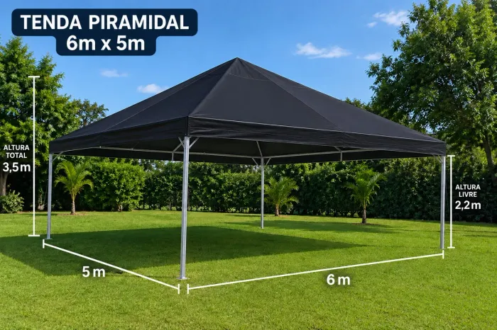 Tenda 6x5 nova sem uso