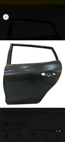 Porta traseira esquerda Corolla 2016