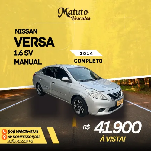 Nissan Versa SV 1.6 16V Flex Fuel 4P Mec. 2014