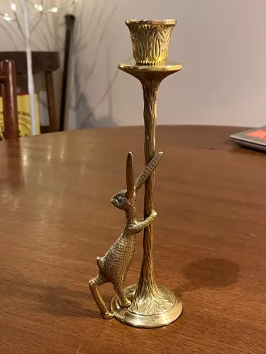 Porta velas decorativo em Brass ( latão)
