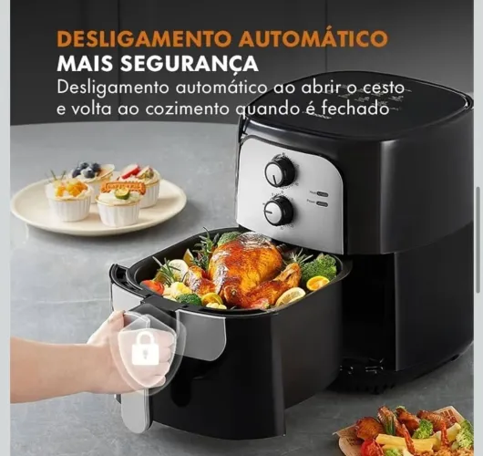 Fritadeira Elétrica Sem Óleo 5,5L