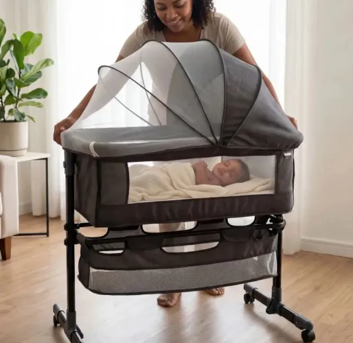 Berço portátil bebê acoplado Maxi Baby