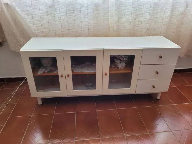 Buffet Branco Madeira Maciça 