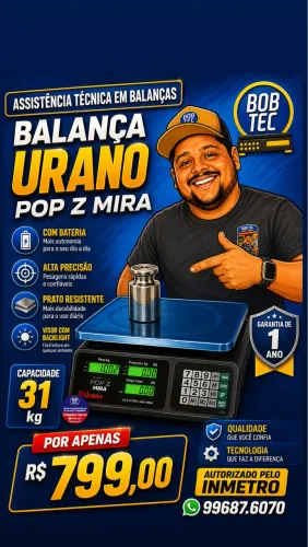 Balança com bateria Nova