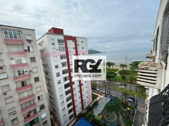 Apartamento com 2 dormitórios para alugar, 100 m² por R$ 4.500,00/mês - Aparecida - Santos