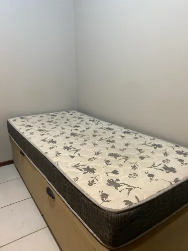 Cama solteiro baú