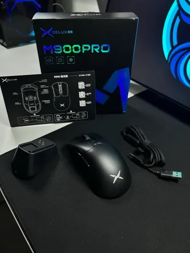 MOUSE DELUX M900 PRO PRETO (NOVO)