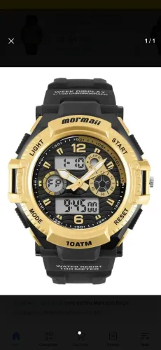 Relógio Mormaii Masculino Action Dourado - MOM8032D/8D