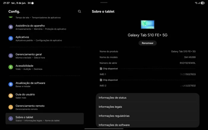 Tab S10 FE+ 5G 256gb 