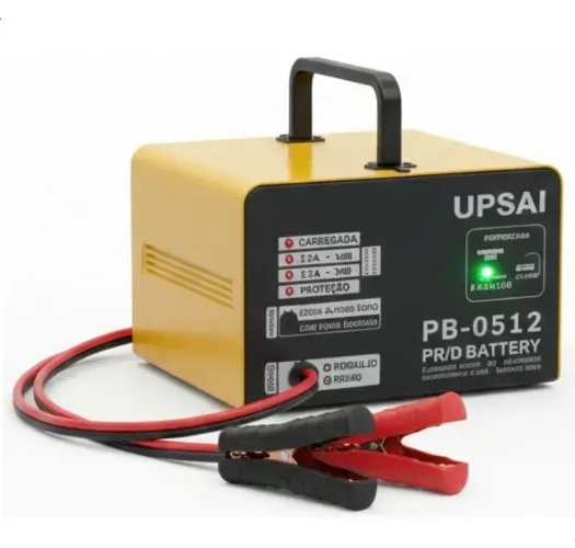 Carregador de bateria 12v portátil CB0512 carro e moto 