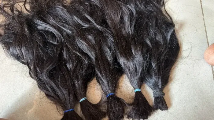 Cabelo humano vietnamita 55 cm 200 gr