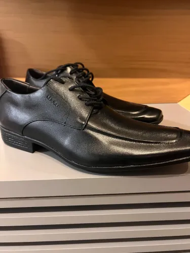 Sapato Social Masculino MR. CAT Extra Preto - Nº 38 - Novo/Sem Uso