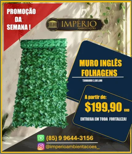 Muro inglês completo em promoção!