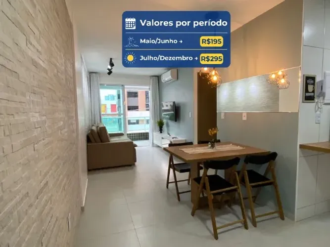 Ponta Verde | Quarto e Sala | Todo Climatizado