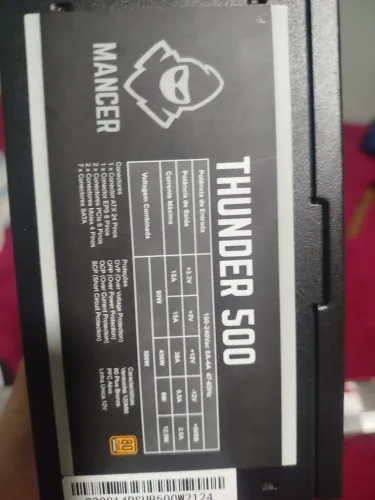 ? Fonte Thunder 500W 80 Plus Bronze - R$130