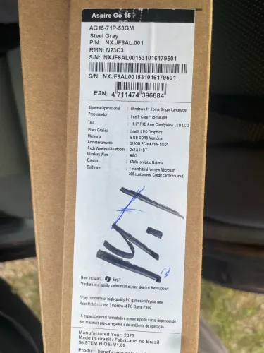 Notebook Acer