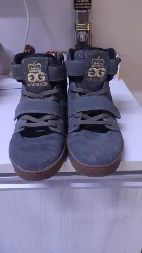 Tênis cano alto Qix Double G verde militar