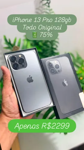 iPhone 13 Pro 128gb Todo Original Aceito cartão
