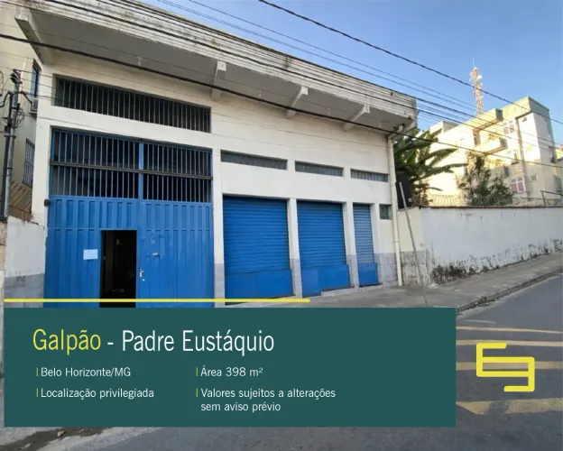 Galpão para alugar no Padre Eustáquio em BH.