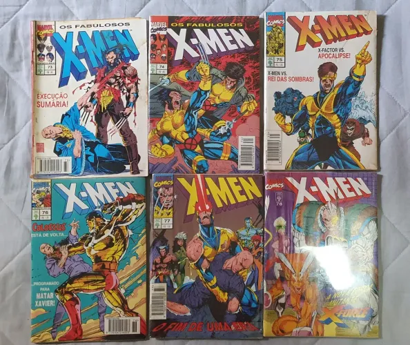 Hqs X Men dos anos 90, n 73 a 78