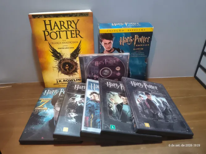 Harry Potter livro e dvd