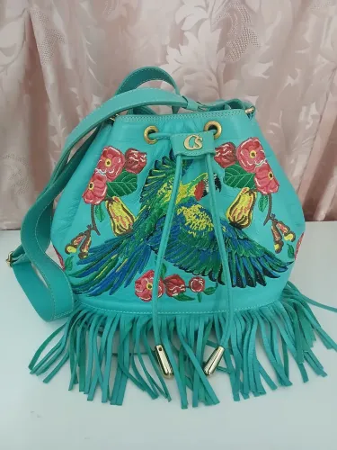 Bolsa carmen steffens bordada original
