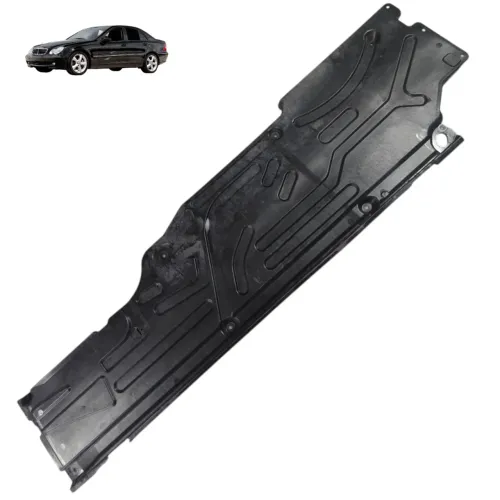Protetor Inferior Direito Carroceria Mercedes C230k 2003 04 Preto