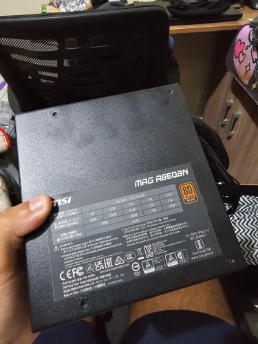 Fonte MSI Mag 650w 80 plus bronze