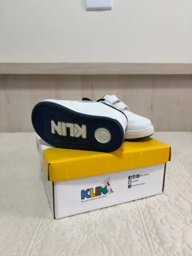 Tênis Klin branco infantil tam 19