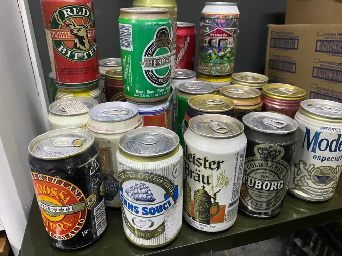 Lote latas cerveja