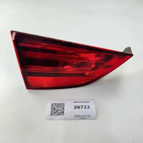 Lanterna Da Mala Lado Esquerdo Bmw X1 2012 2014 03427500 Esquerdo/motorista Água