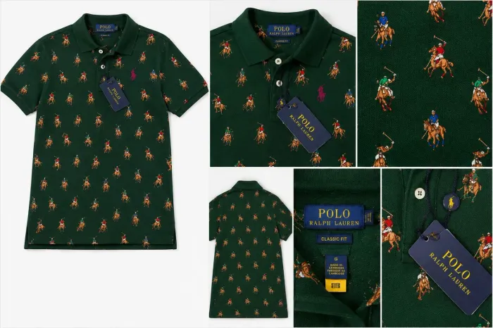 Camisa Polo Ralph Lauren Original All Over Polo Player Verde | Nova c/ Etiqueta | Tam. L