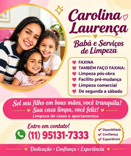 Diarista e babá folguista 